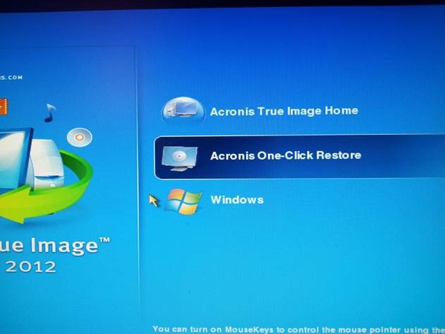 my acronis true image 2015 repair icon